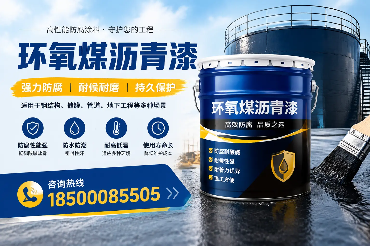 环氧煤沥青漆在工业中的应用，驻马店企业的选择