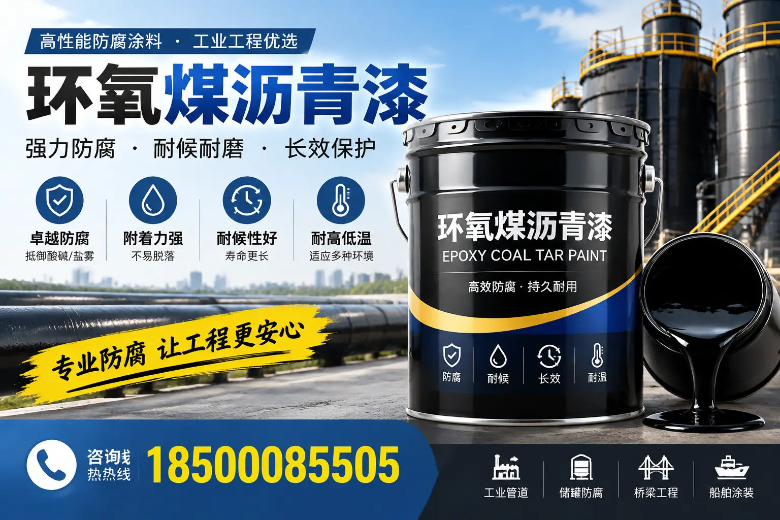 环氧煤沥青漆的施工方法与注意事项，确保在驻马店顺利完成